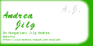 andrea jilg business card